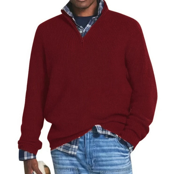 Finlandais | Pull tricoté avec fermeture éclair pour homme