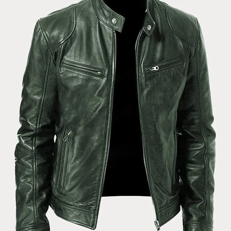 Laurent | Veste en cuir décontractée