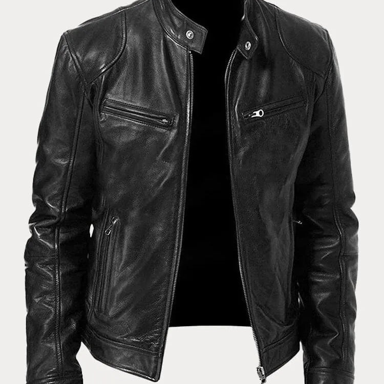 Laurent | Veste en cuir décontractée