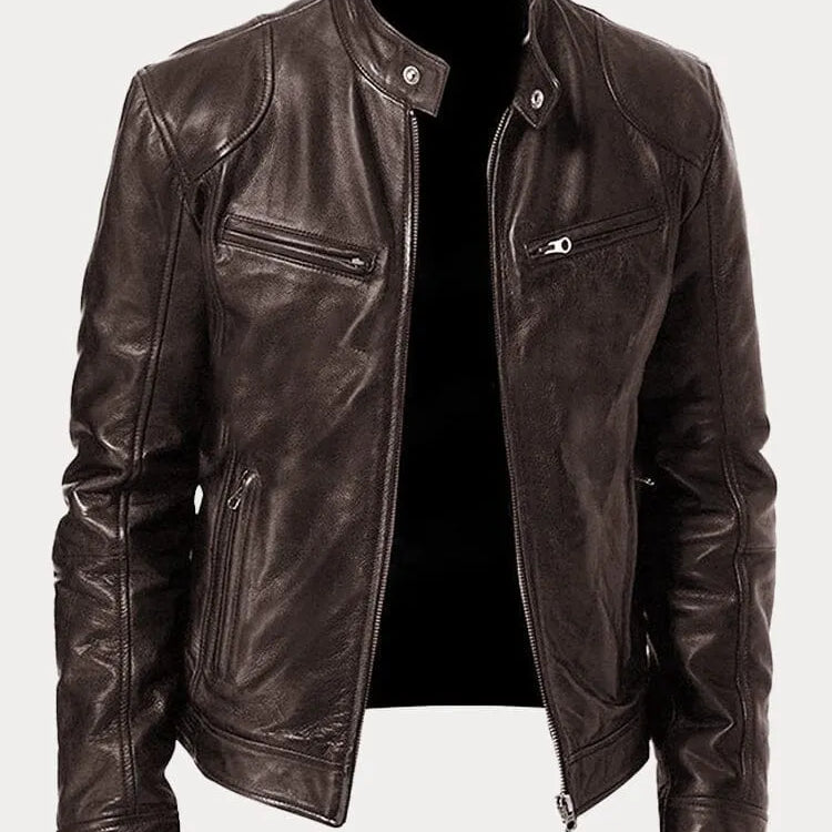 Laurent | Veste en cuir décontractée