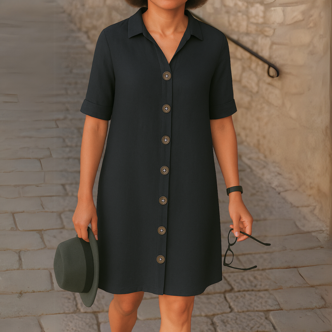 Ria™ | Robe chemise longue élégante 