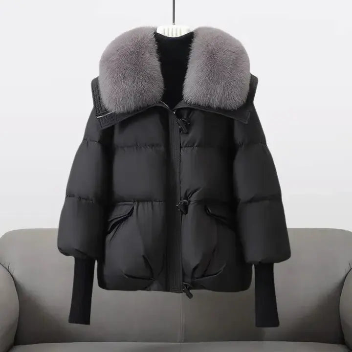 CHRISTINA® – Manteau d'hiver avec col en fourrure luxueux
