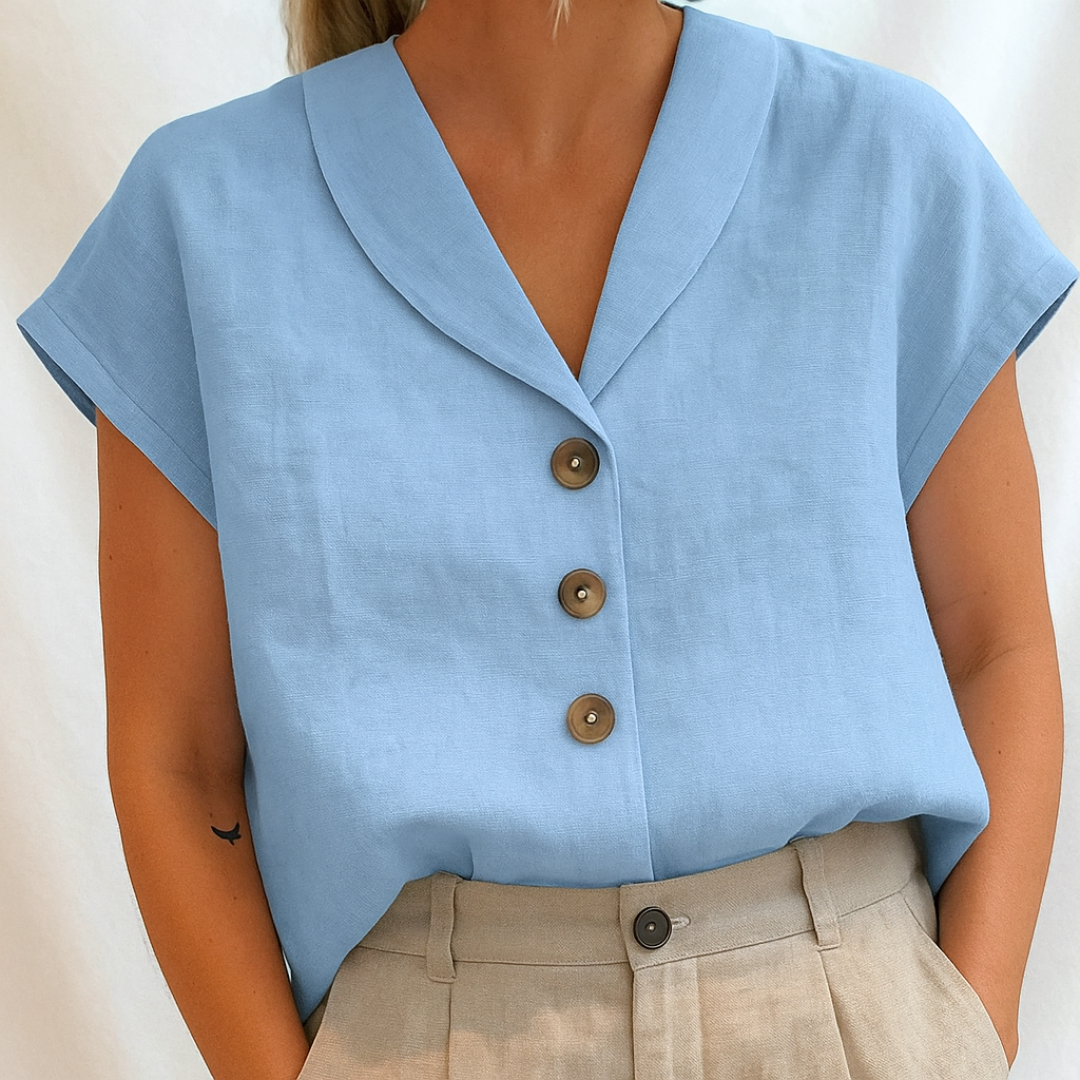 Marie™ | Elegante effen blouse