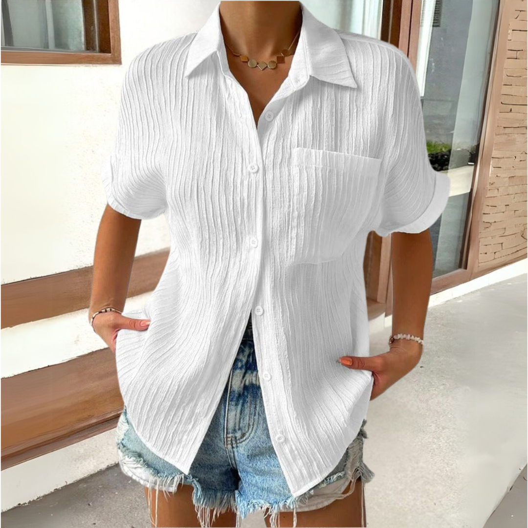 Anneke™ | Chemisier élégant à col chemise