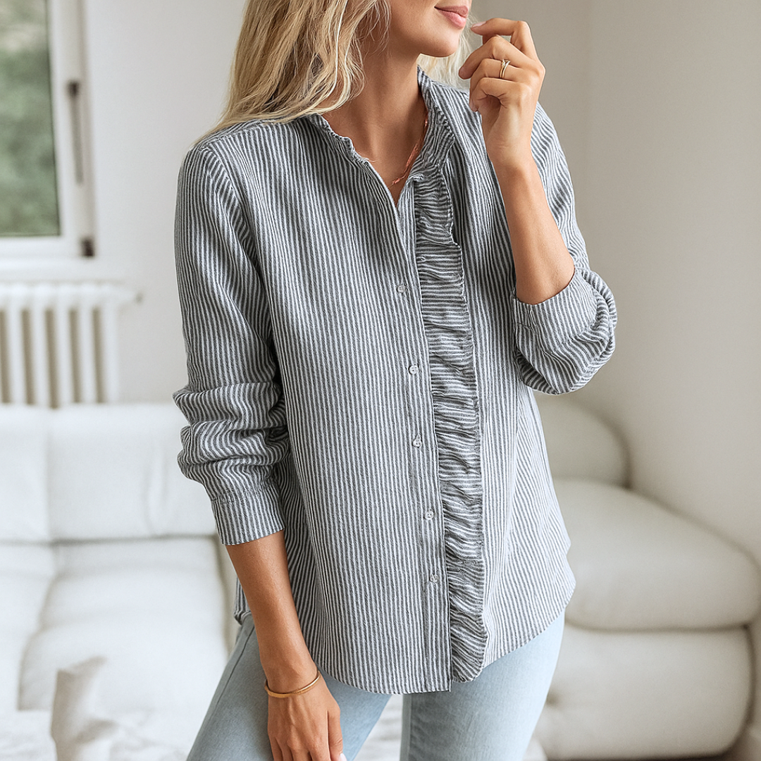 Laura™ | Chemisier rayé luxueux