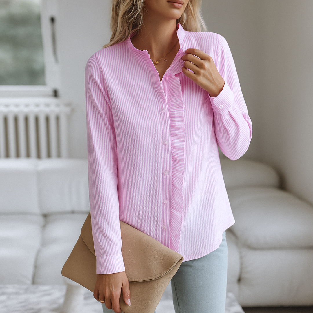 Laura™ | Chemisier rayé luxueux