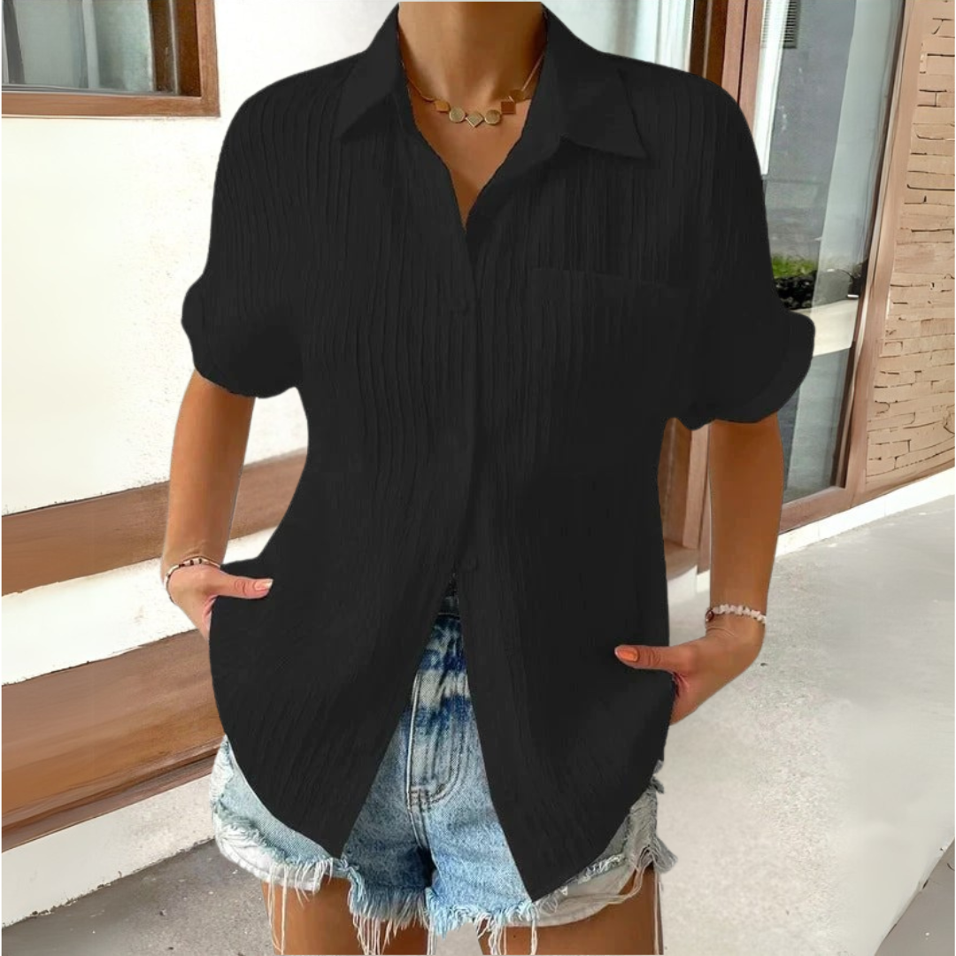 Anneke™ | Chemisier élégant à col chemise