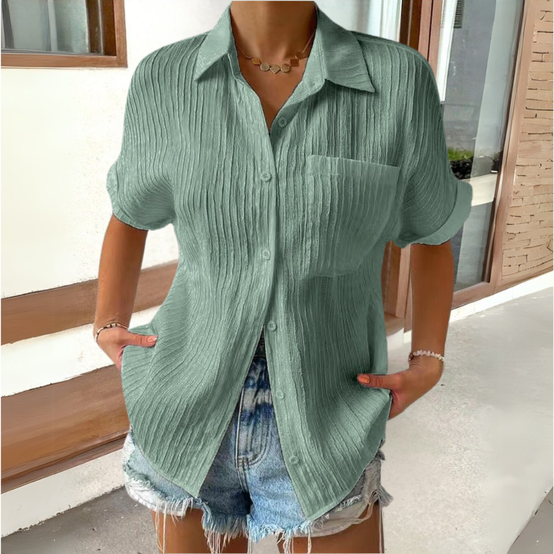 Anneke™ | Chemisier élégant à col chemise