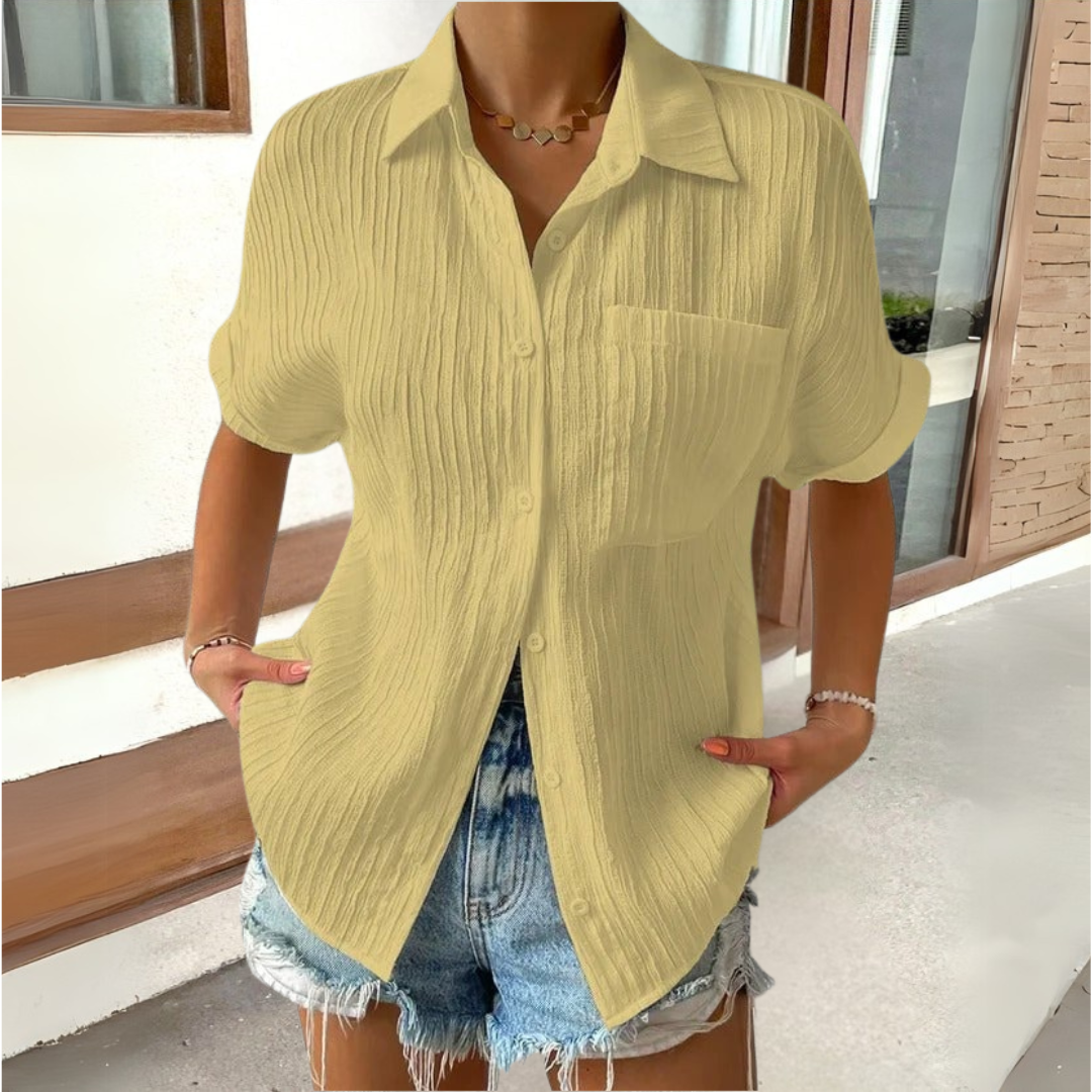 Anneke™ | Chemisier élégant à col chemise