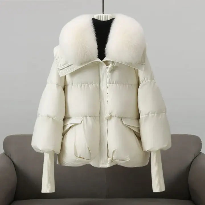CHRISTINA® – Manteau d'hiver avec col en fourrure luxueux