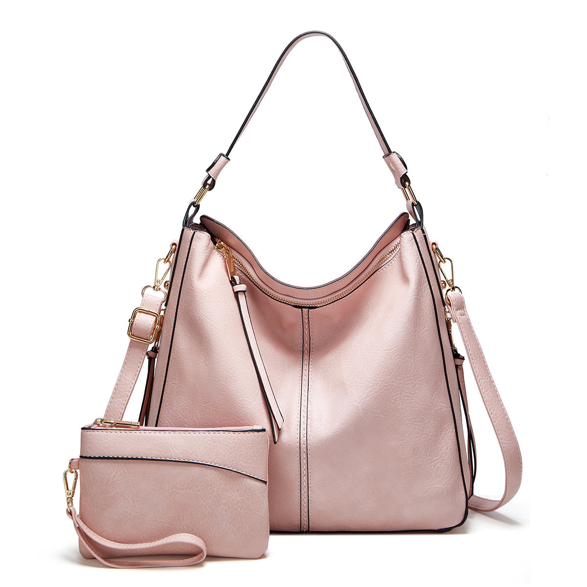 Ersilia™ - Sac en cuir élégant avec grande capacité et poches latérales