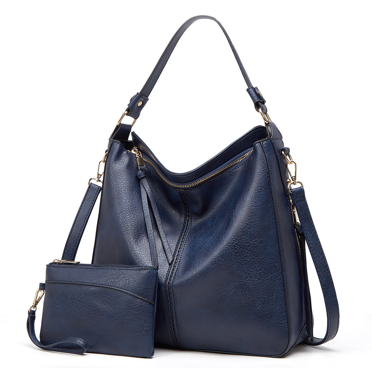 Ersilia™ - Sac en cuir élégant avec grande capacité et poches latérales