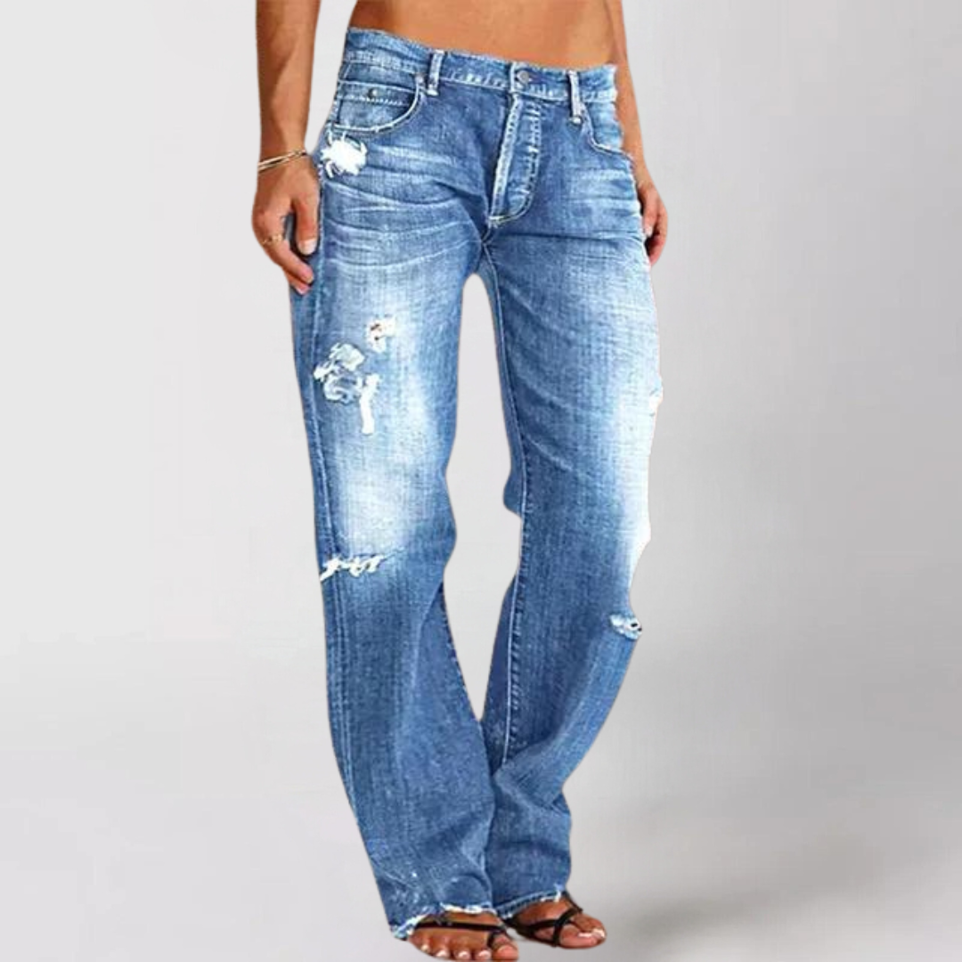 Viktoria - Jean ample et large en denim pour femme