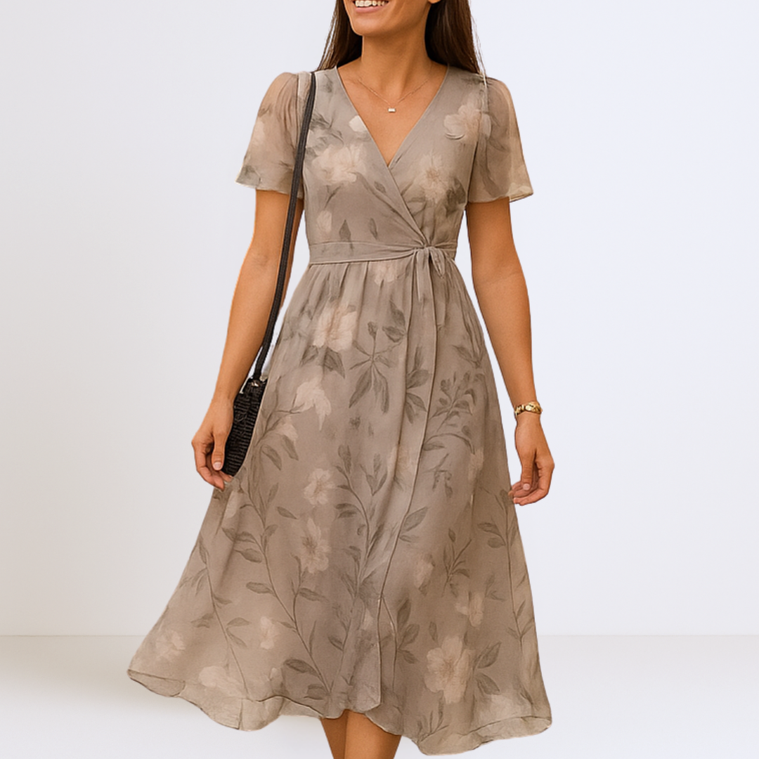 Bianca™ | Elegante Maxi Dress met V-Halslijn