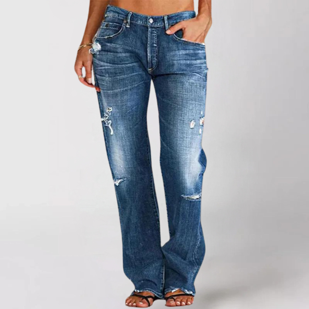 Viktoria - Jean ample et large en denim pour femme