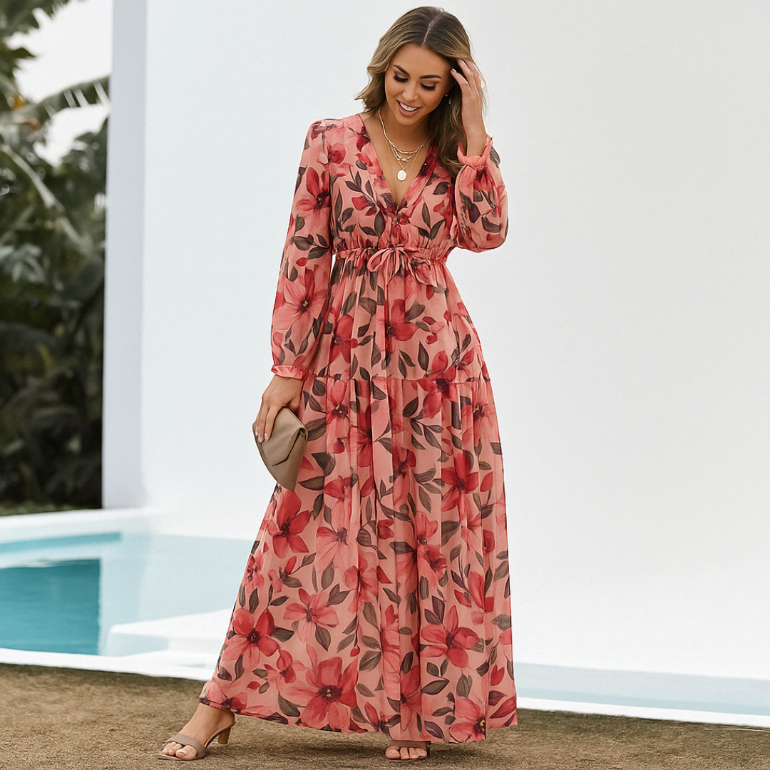 Helga™ | Robe fleurie élégante