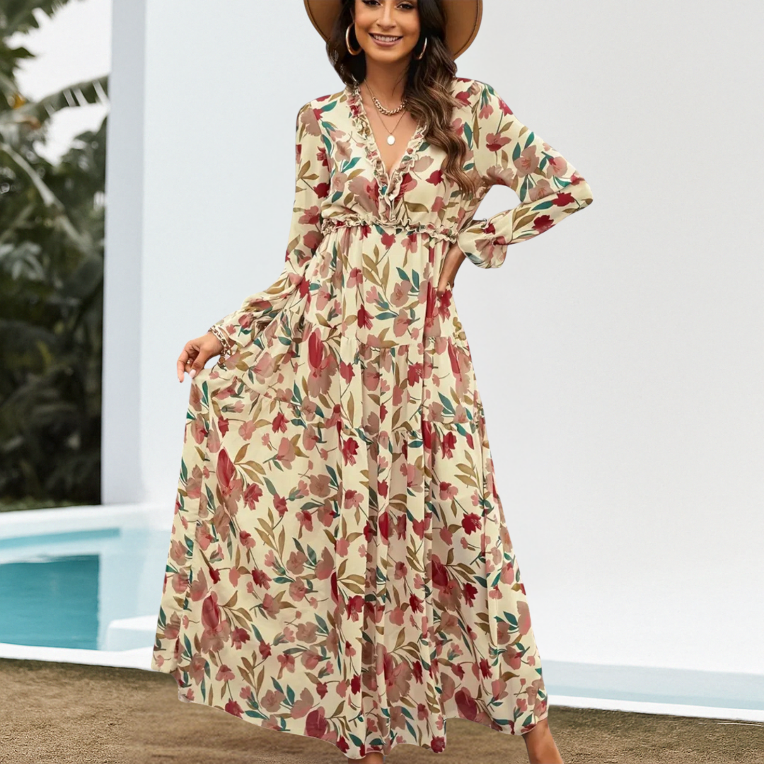 Helga™ | Robe fleurie élégante