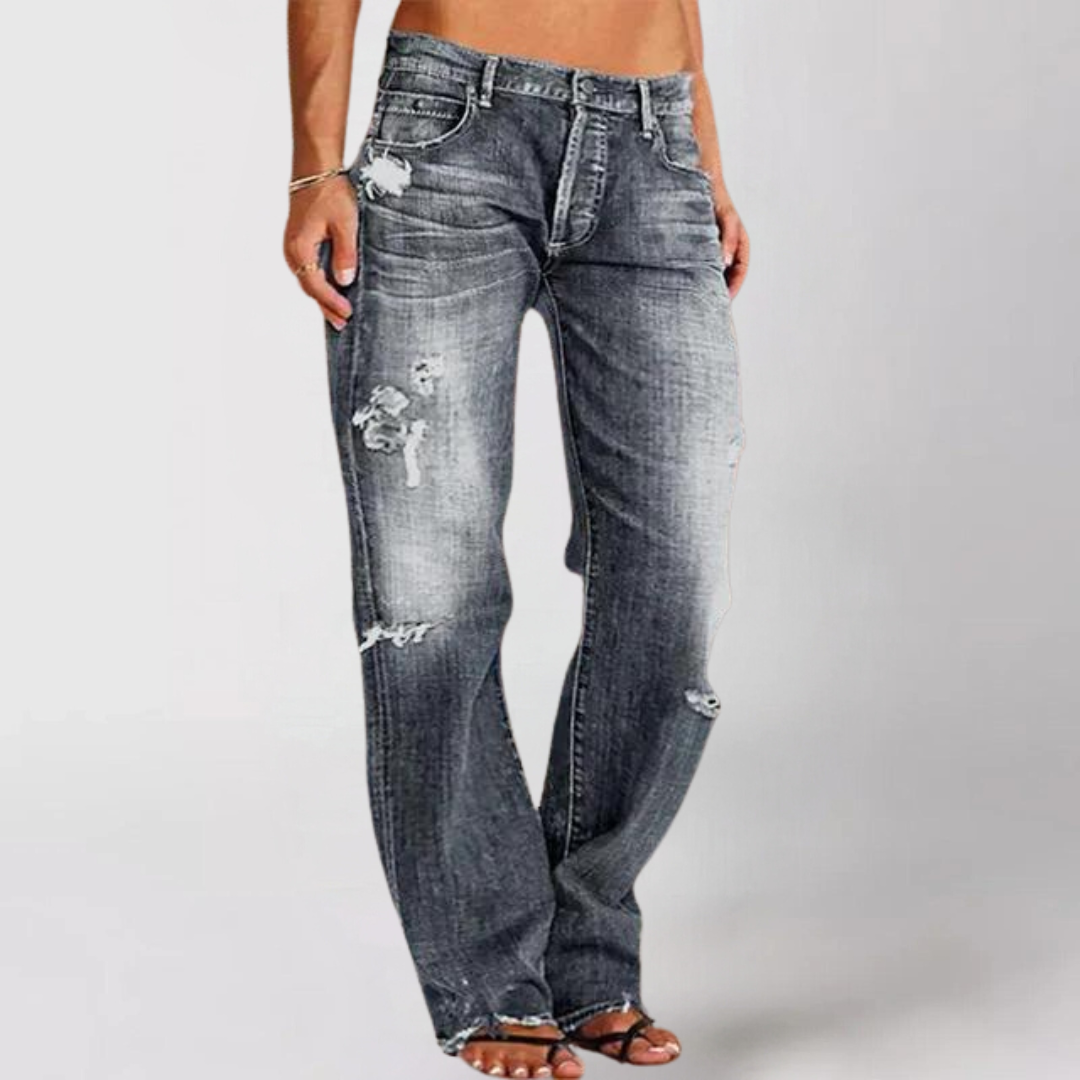 Viktoria - Jean ample et large en denim pour femme