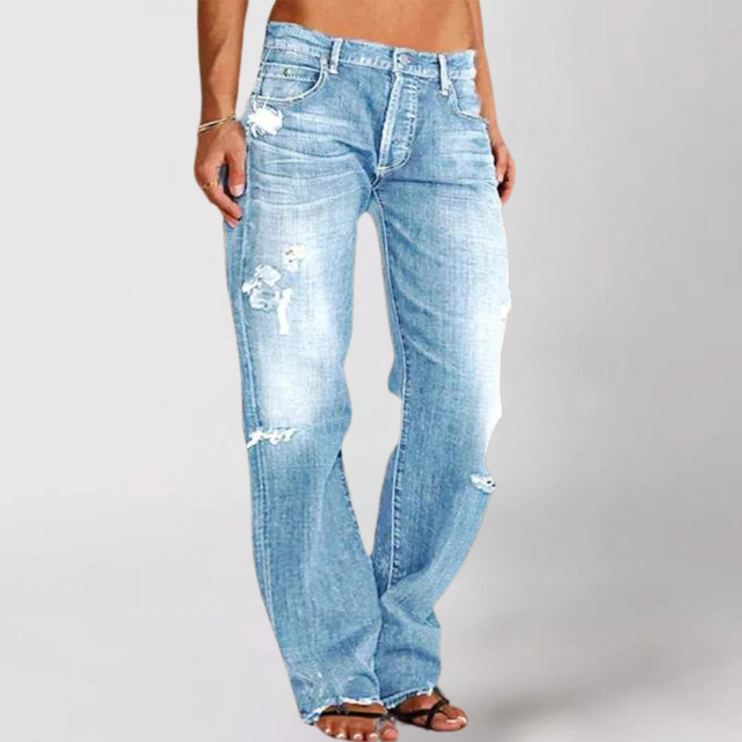 Viktoria - Jean ample et large en denim pour femme