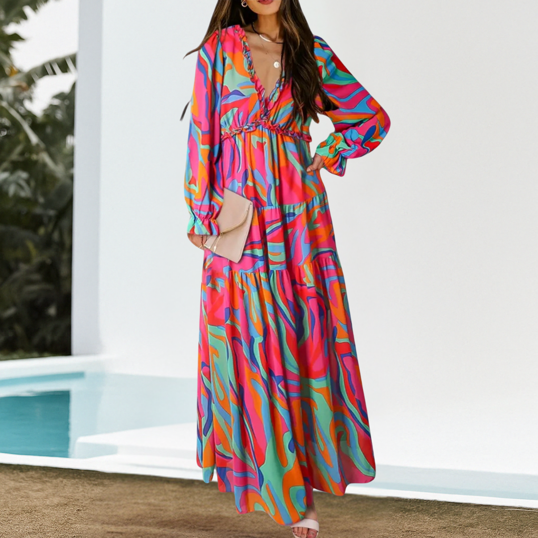 Helga™ | Robe fleurie élégante