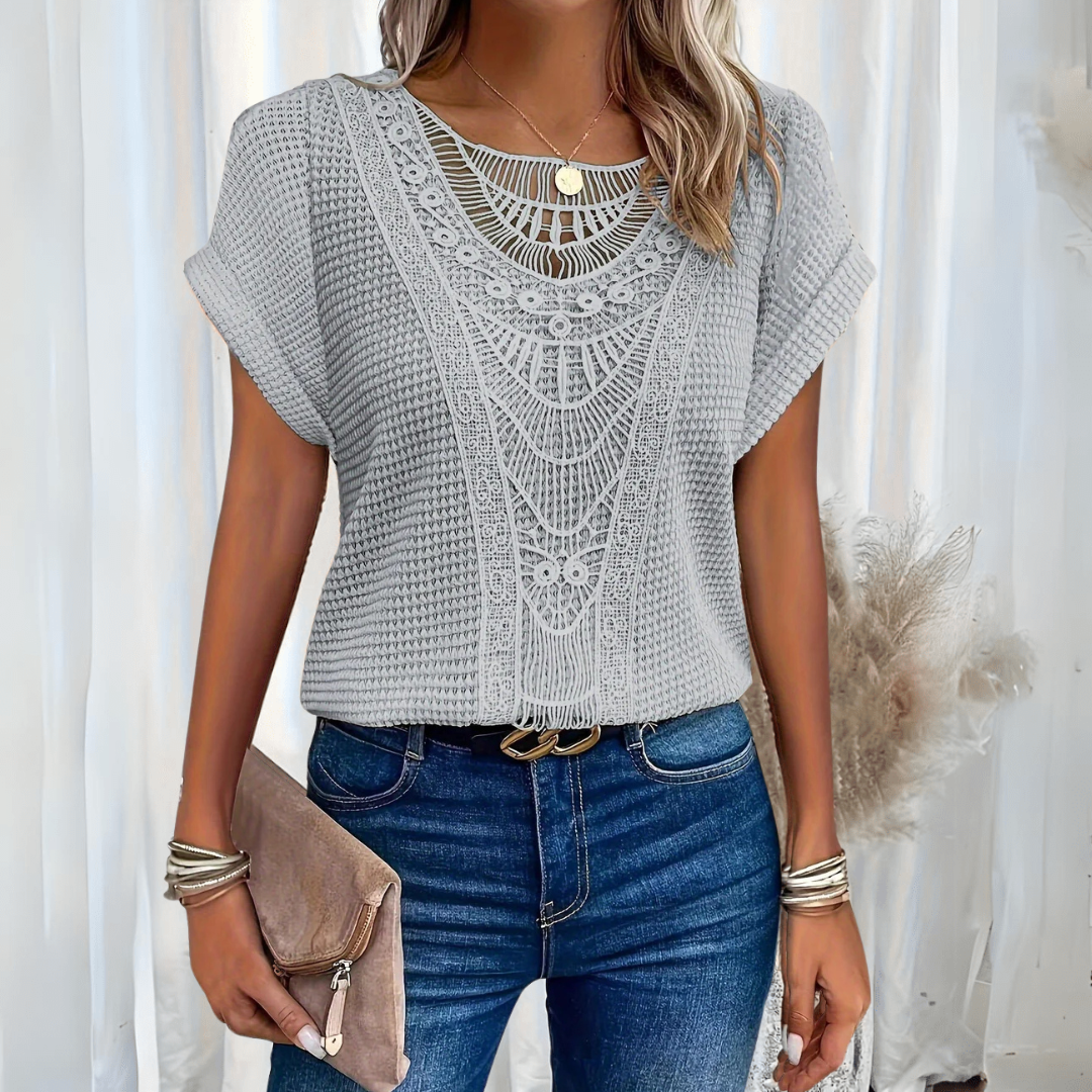 Karin™ | Elegante Ibiza-style blouse