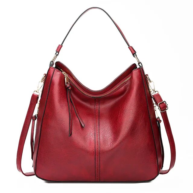 Ersilia™ - Sac en cuir élégant avec grande capacité et poches latérales