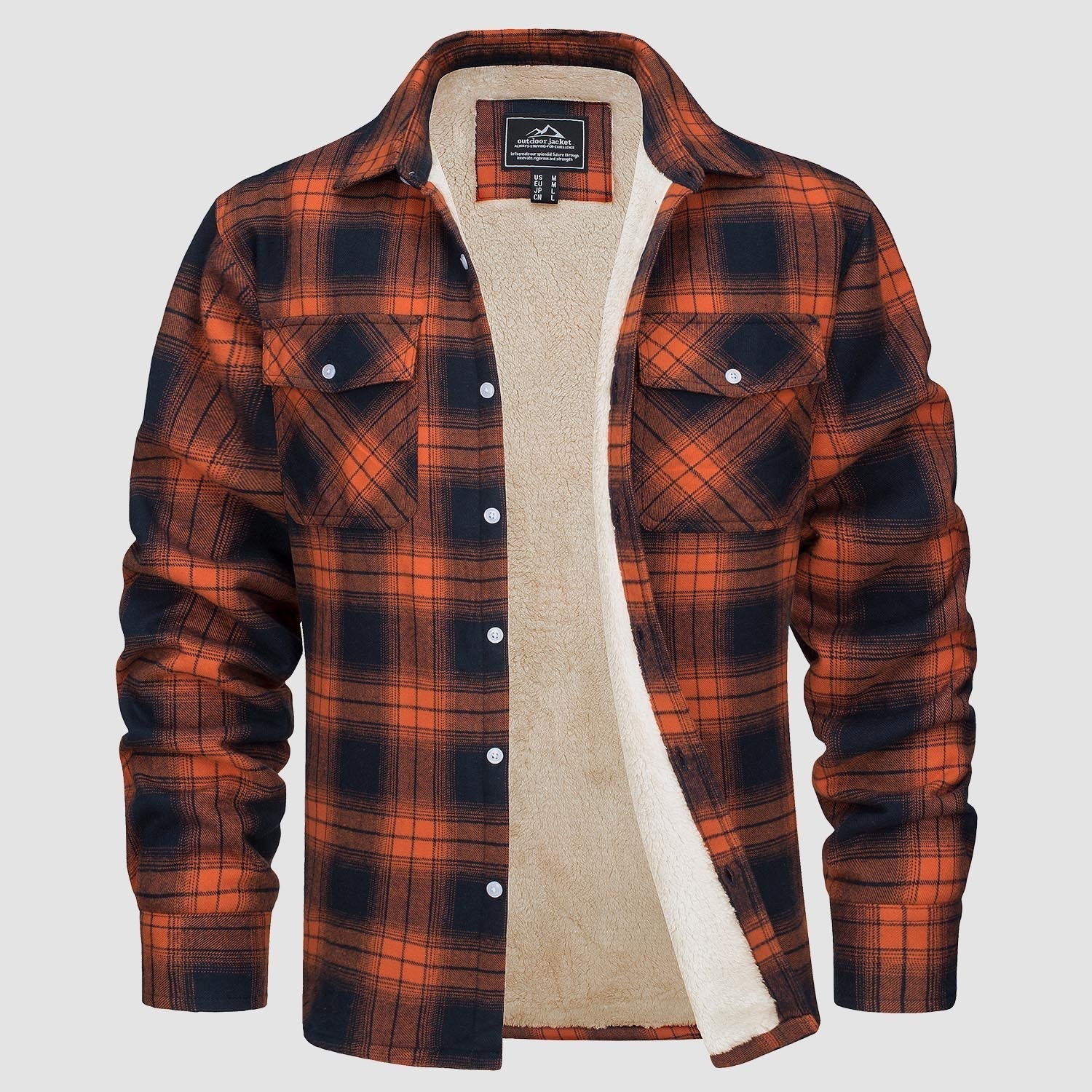 Klaus | Veste chemise à carreaux doublée