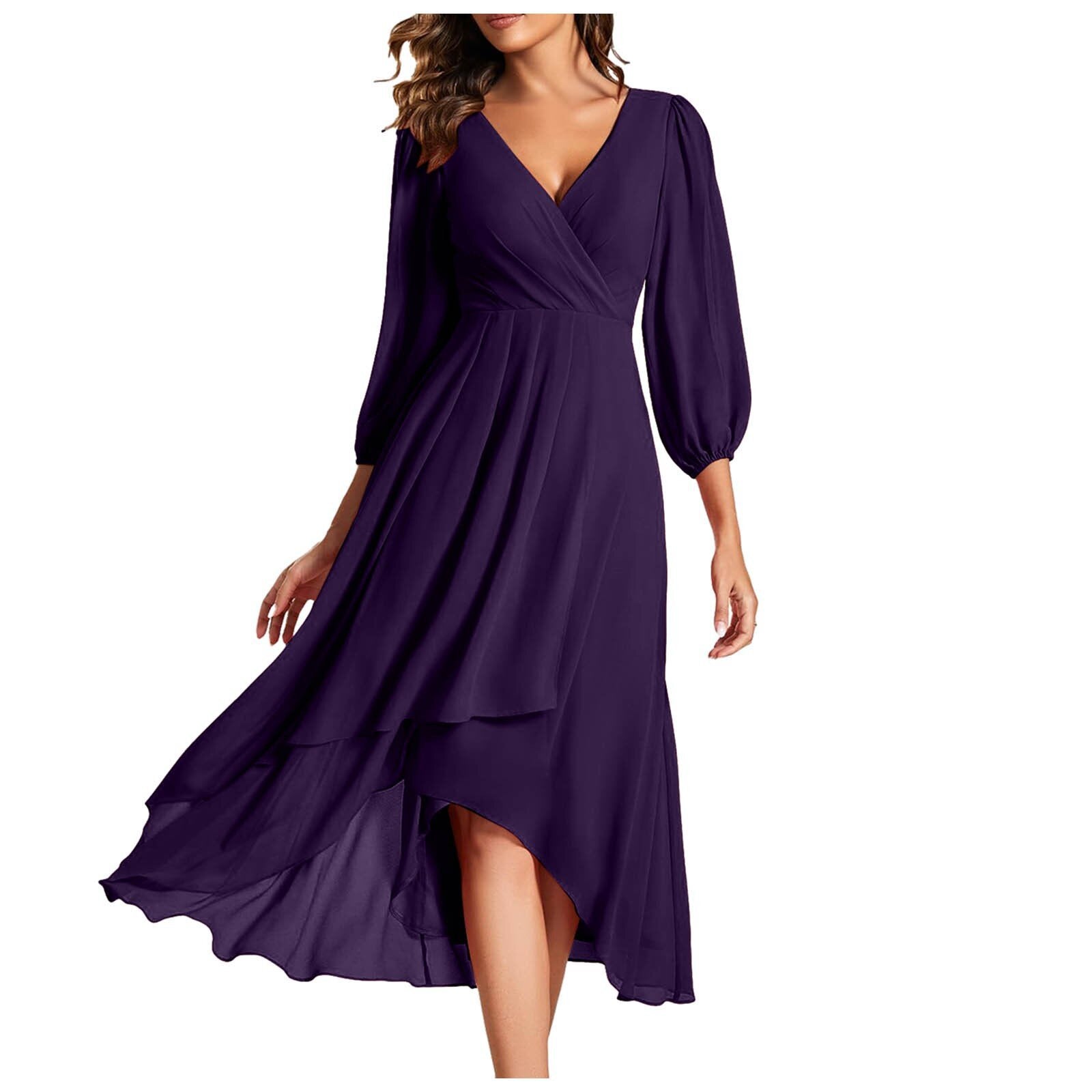 Karin™ | Robe élégante à col en V
