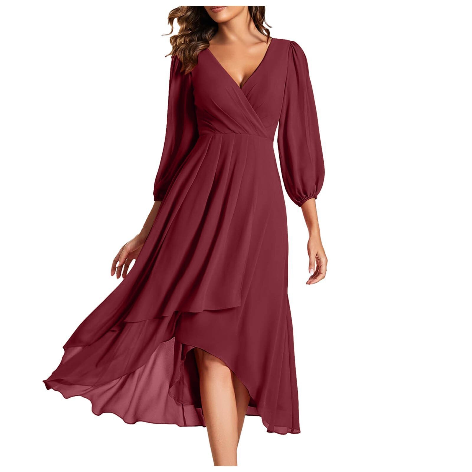 Karin™ | Robe élégante à col en V