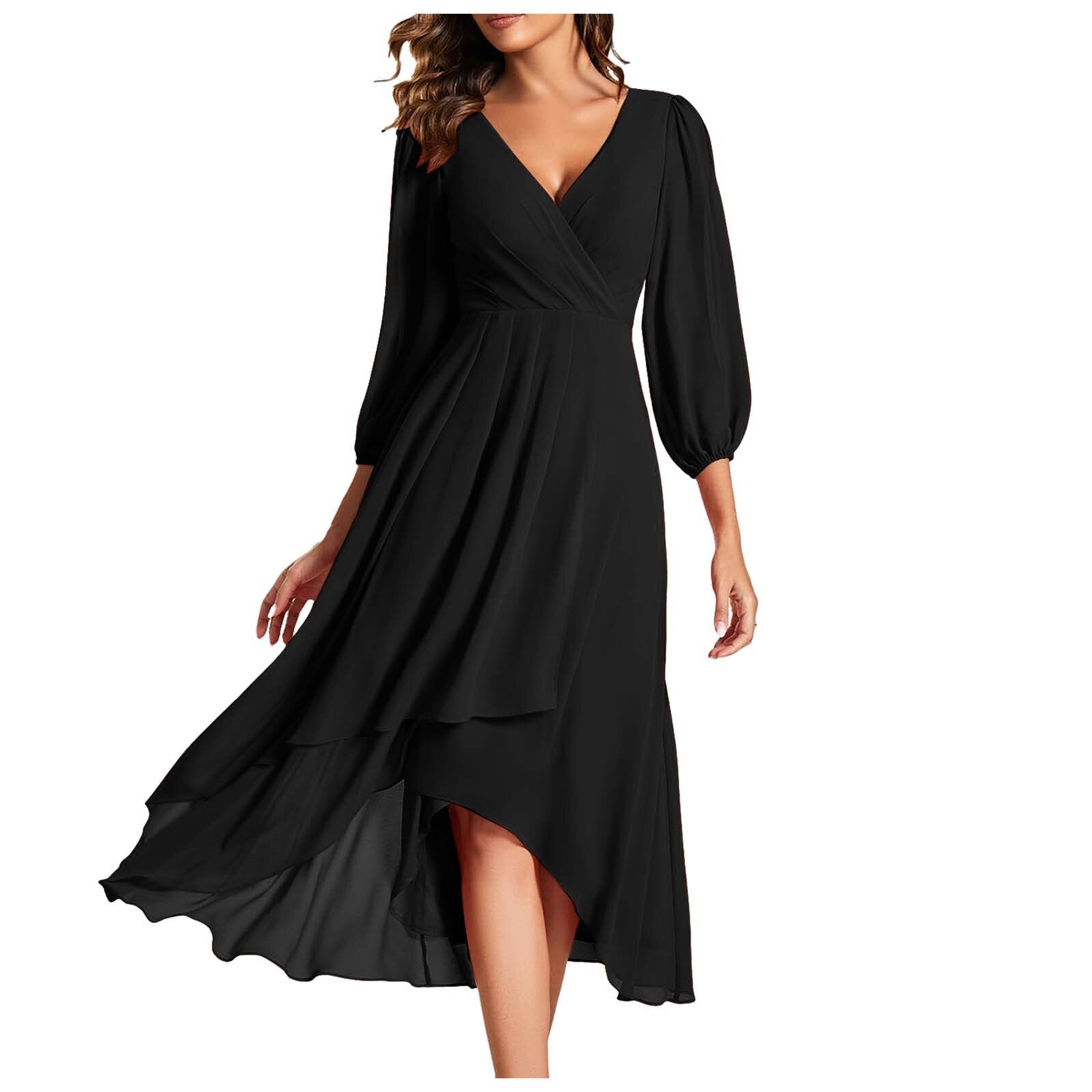 Karin™ | Robe élégante à col en V