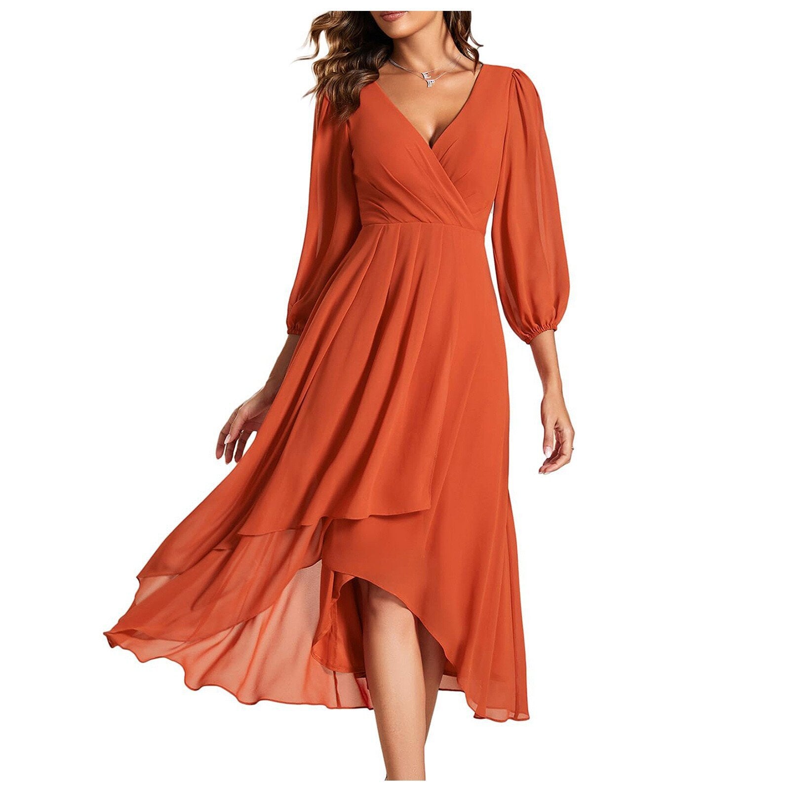 Karin™ | Robe élégante à col en V