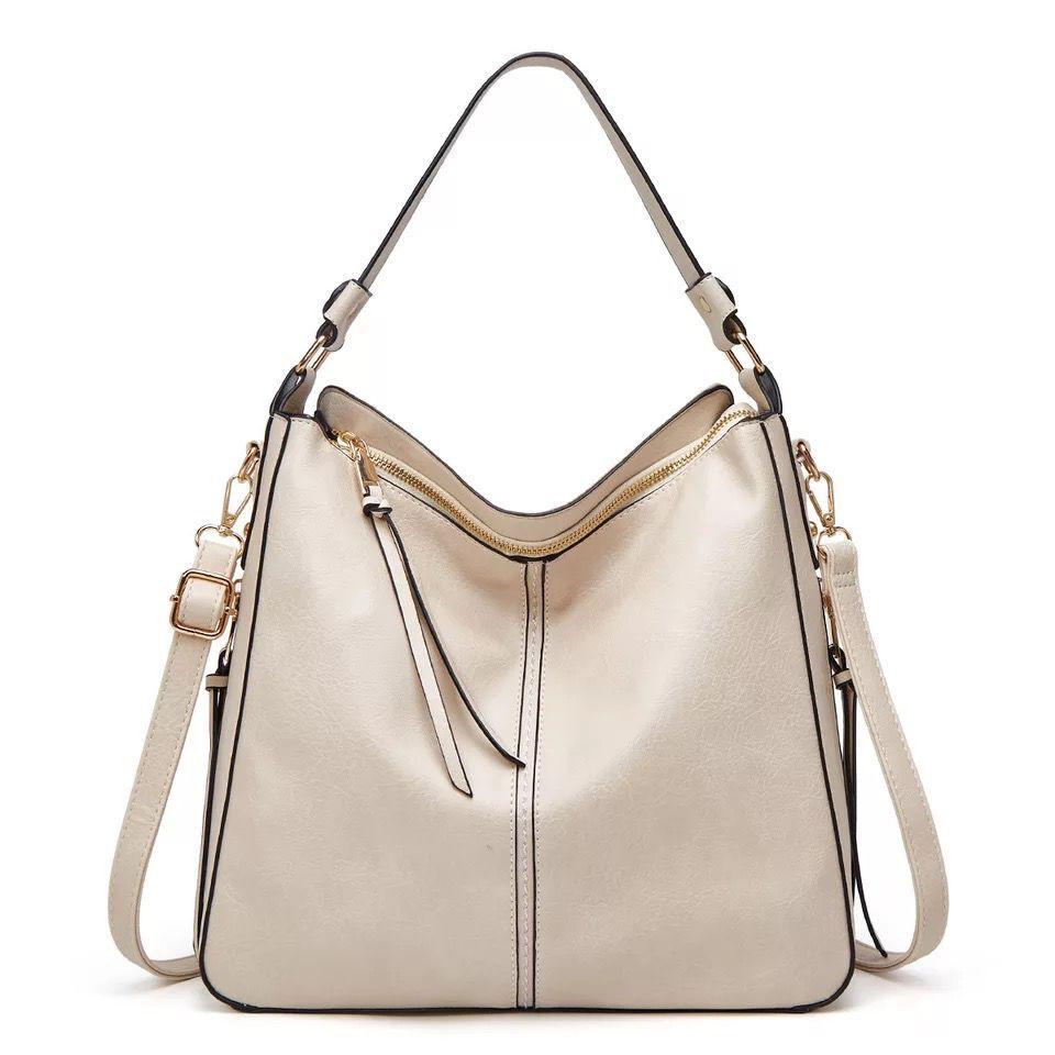 Ersilia™ - Sac en cuir élégant avec grande capacité et poches latérales