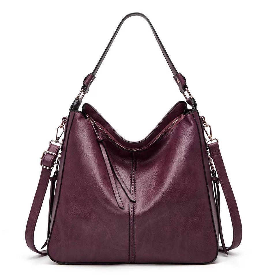 Ersilia™ - Sac en cuir élégant avec grande capacité et poches latérales