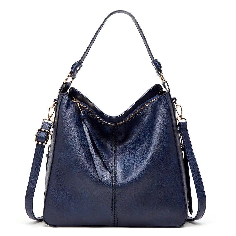 Ersilia™ - Sac en cuir élégant avec grande capacité et poches latérales