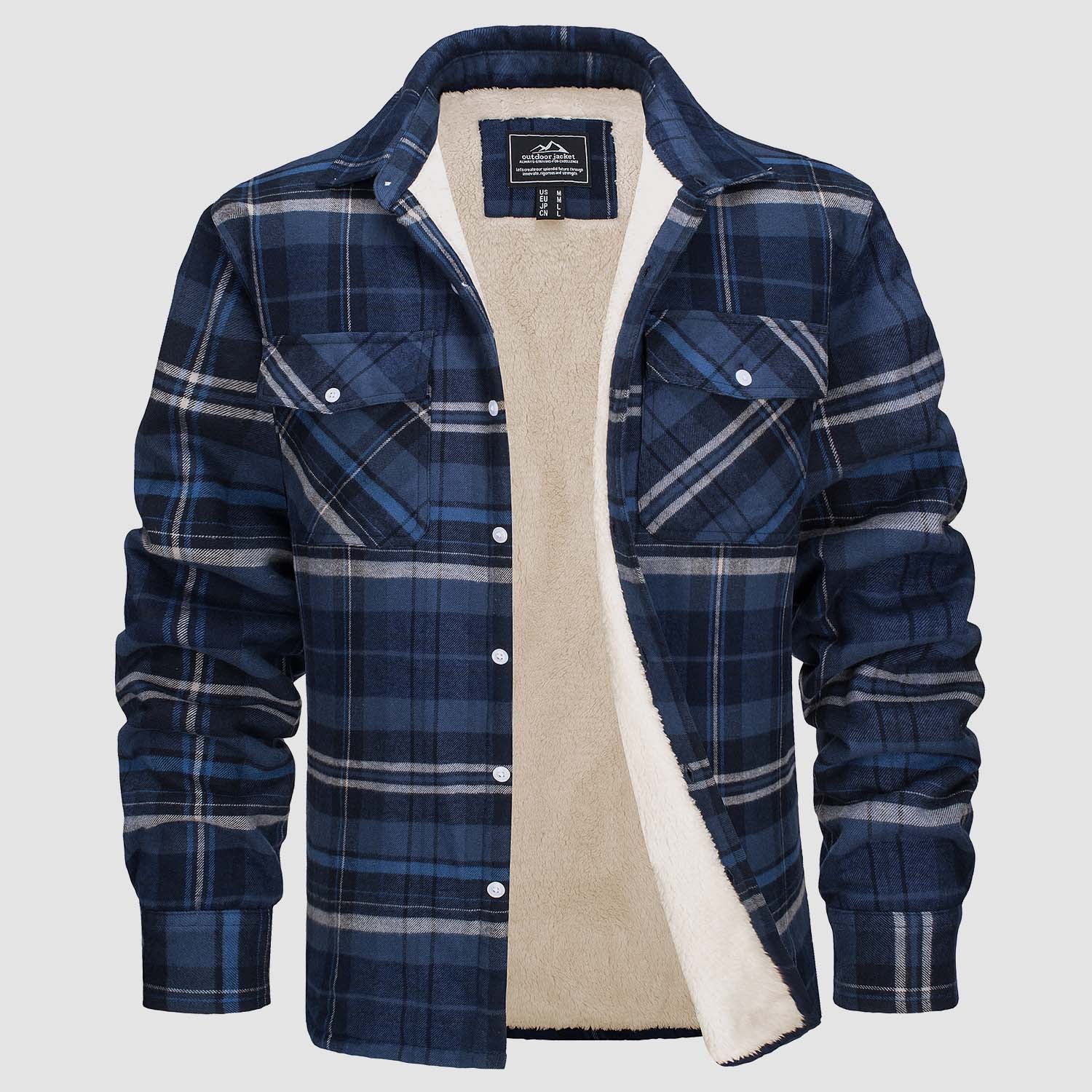 Klaus | Veste chemise à carreaux doublée