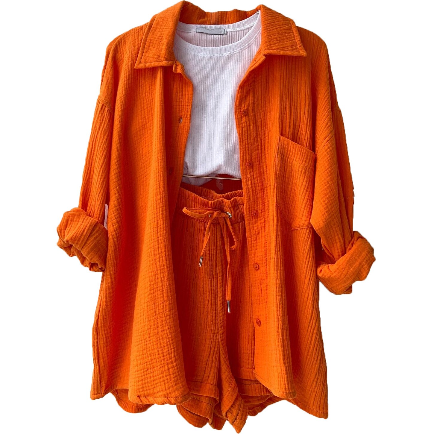 Monique™ | Katoenen tweedelige set