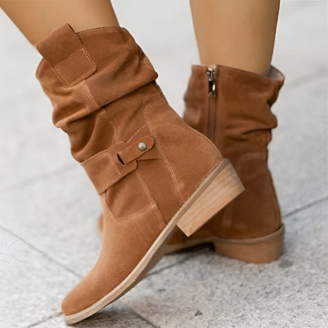 Luna™ - Bottes orthopédiques décontractées à talon bas et semelle souple 