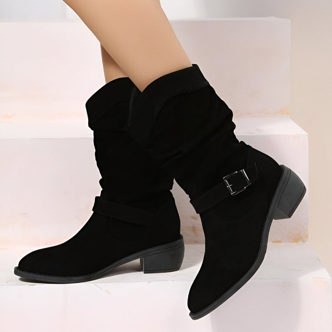 Luna™ - Bottes orthopédiques décontractées à talon bas et semelle souple 