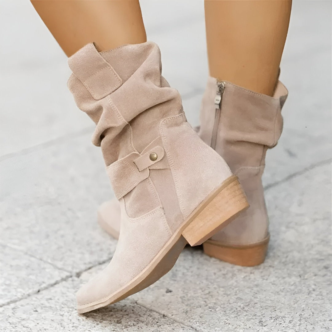 Luna™ - Bottes orthopédiques décontractées à talon bas et semelle souple 