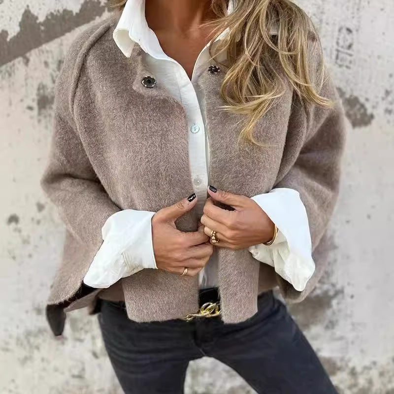 Manteau court en cachemire 